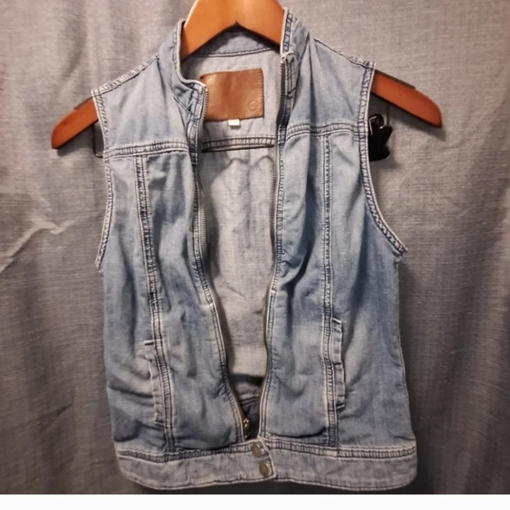 Adriano Goldschmied Denim Sleeveless Vest Small - Picture 2 of 5